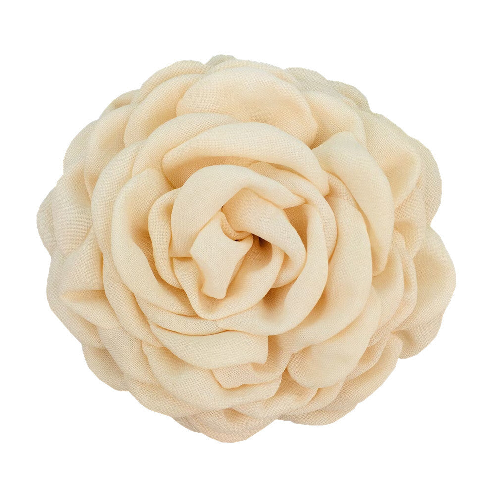 A Caro9cm Internet celebrity with the same baked edge hair grab flower 12cm Lolis burnt edge flower with brooch hairpin pin - Mixbatch