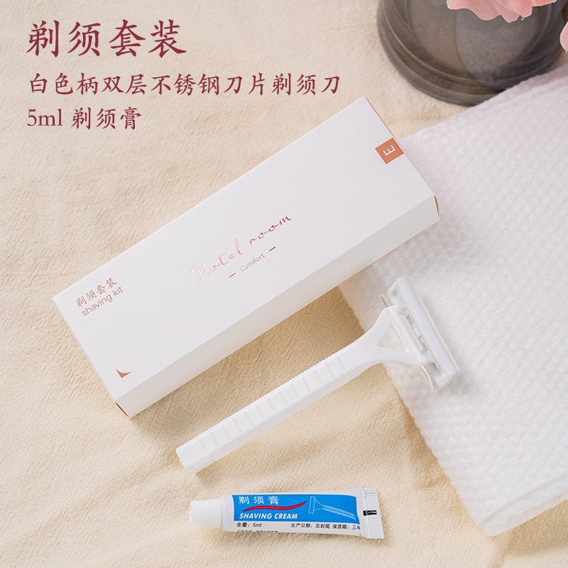 Star hotel special disposable toothbrush with toothpaste comb toiletries set hotel homestay