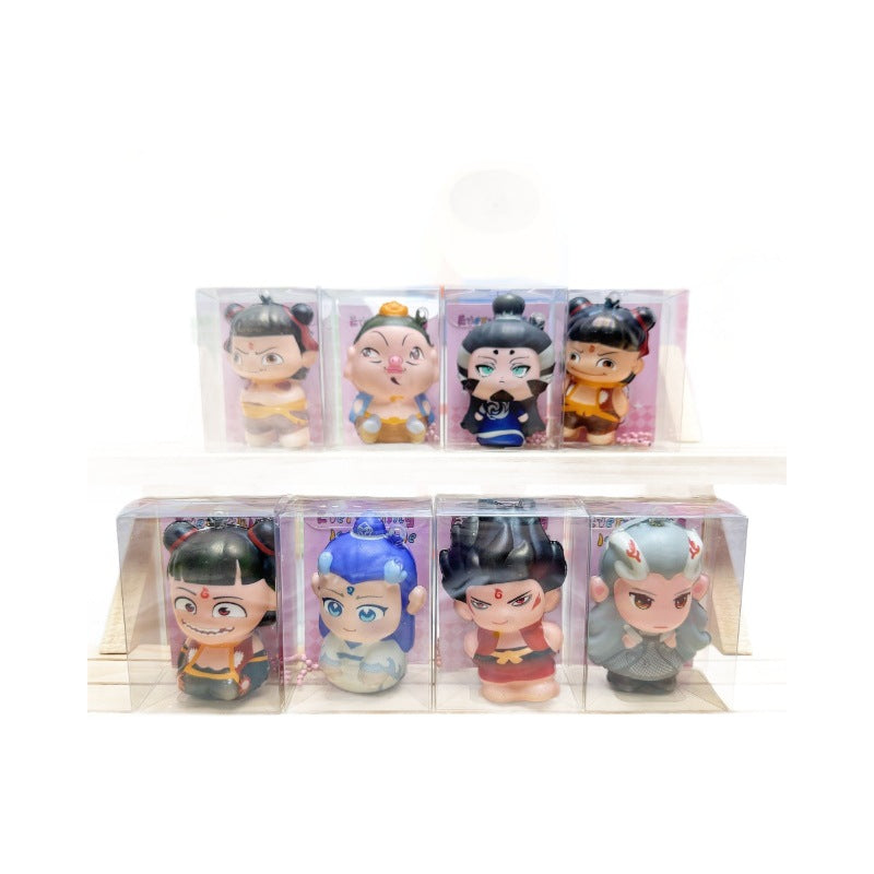 24 Nezha slow rebound pinch music pendant Taiyi Aobing decompression artifact decompression gift children's toy stall
