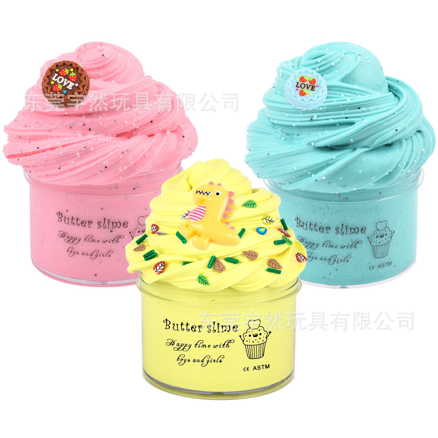 A 60ml Butter Puree Slime Cotton Puree Set
