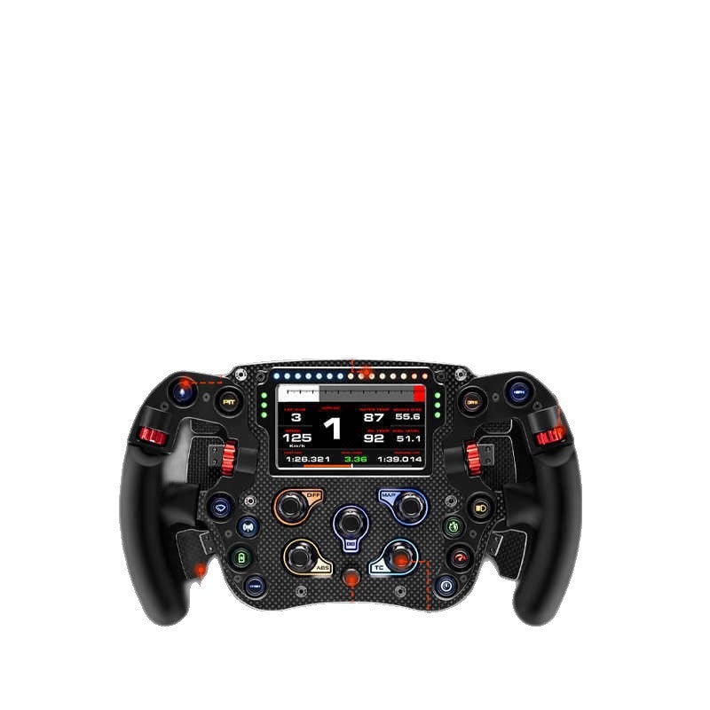 A SIMAGIC FX Pro Formula Full Carbon Fiber with Screen 6 Paddle Game Steering Wheel E-sports Car Model