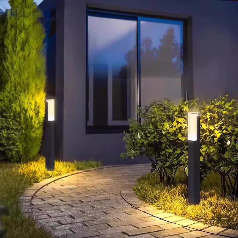 A Lawn light outdoor waterproof garden light villa garden grass landscape light outdoor simply plug high pole column street light