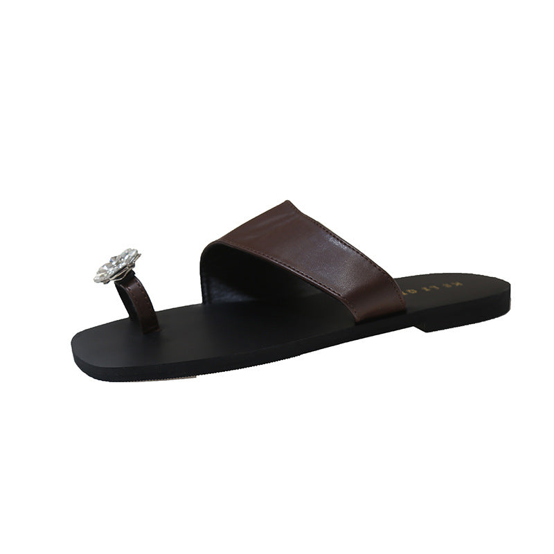 A flat-bottomed set of simple and cool slippers for women - Mixbatch