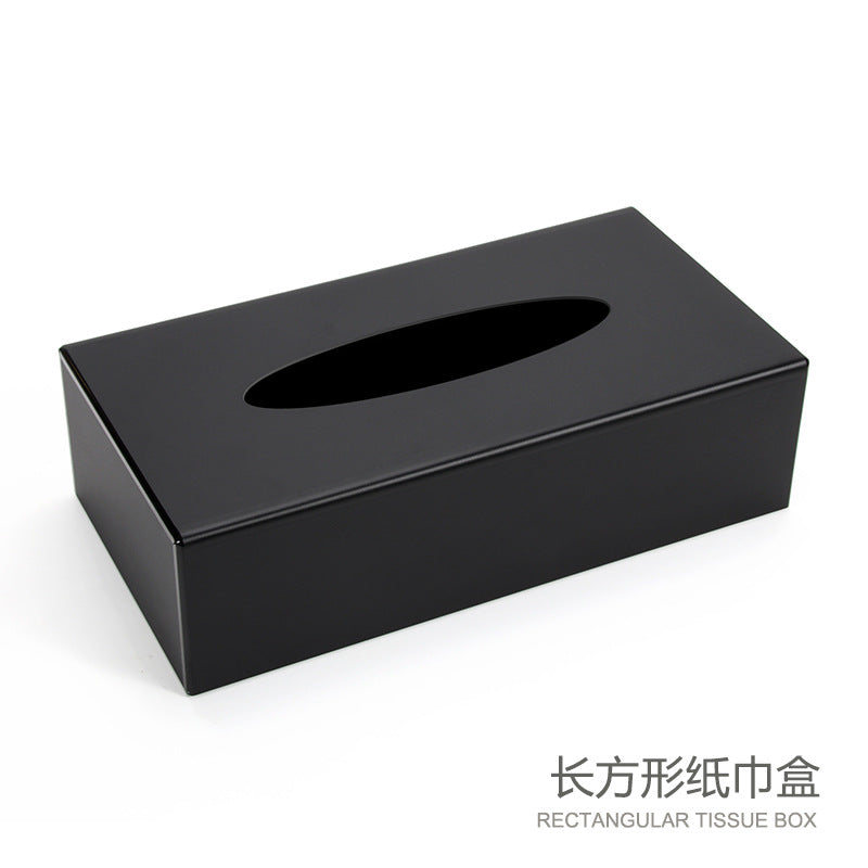 Acrylic hotel toiletries storage box bathroom sink disposable toothbrush storage box tray tissue box