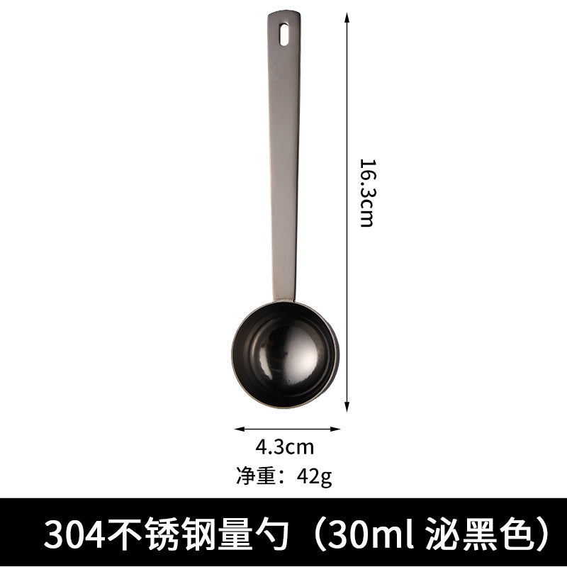 A 5ml-30ml measuring spoon 304 stainless steel fruit flour spoon Kitchen baking weighing spoon Coffee bean measuring spoon