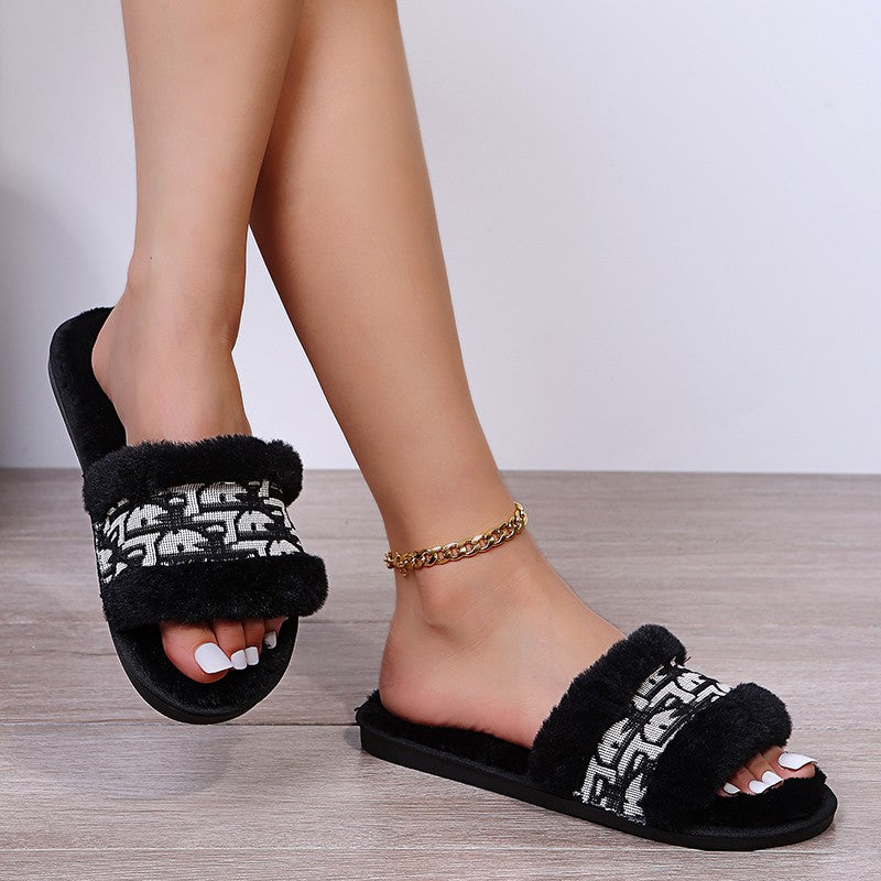 A plush slipper