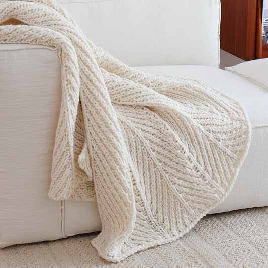 A Thick thread knitted blanket