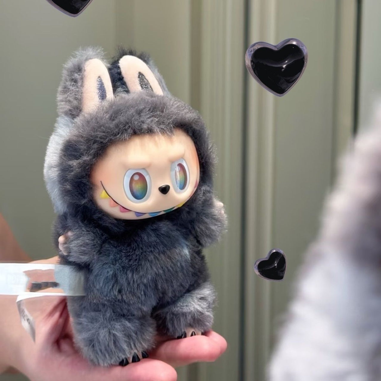A 3rd generation plush pendant Macaron blind box doll tide play