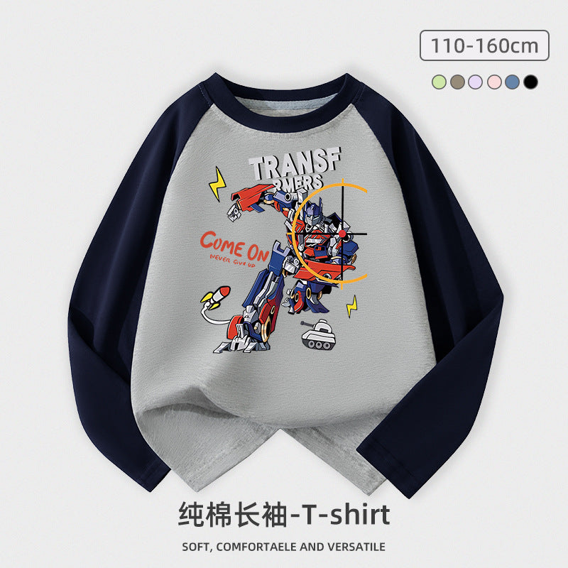 A long-sleeved T-shirt top