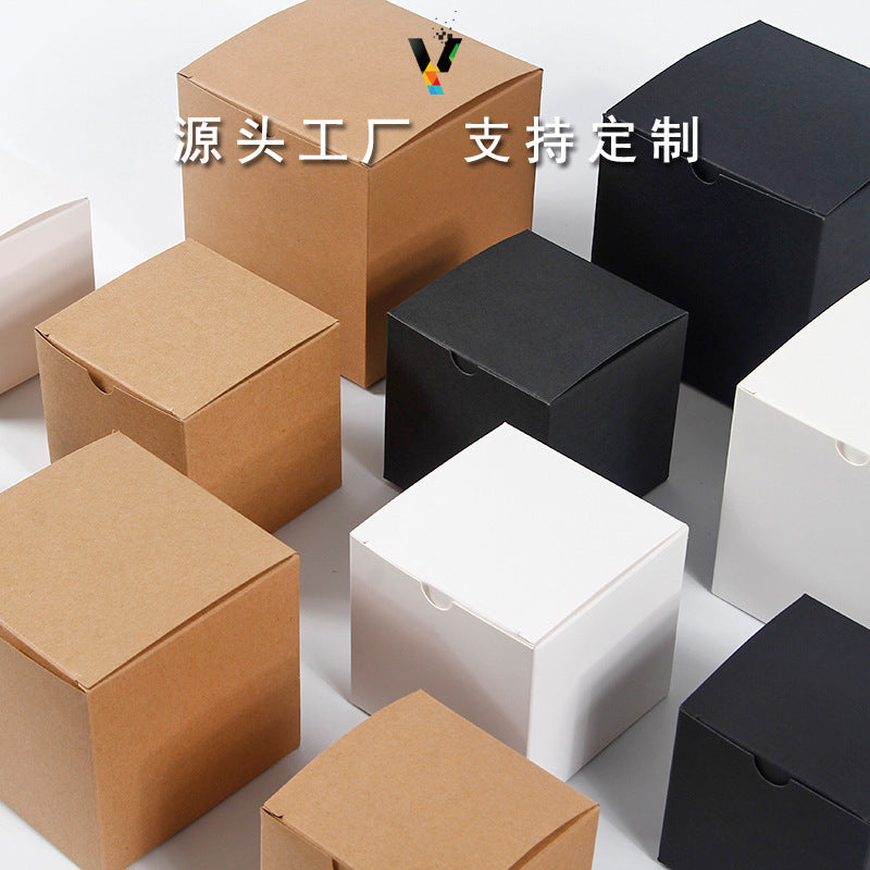 A wholesale kraft paper figure blind box empty box small doll gift box square carton white card toy packaging box moq: 50 pieces - Mixbatch