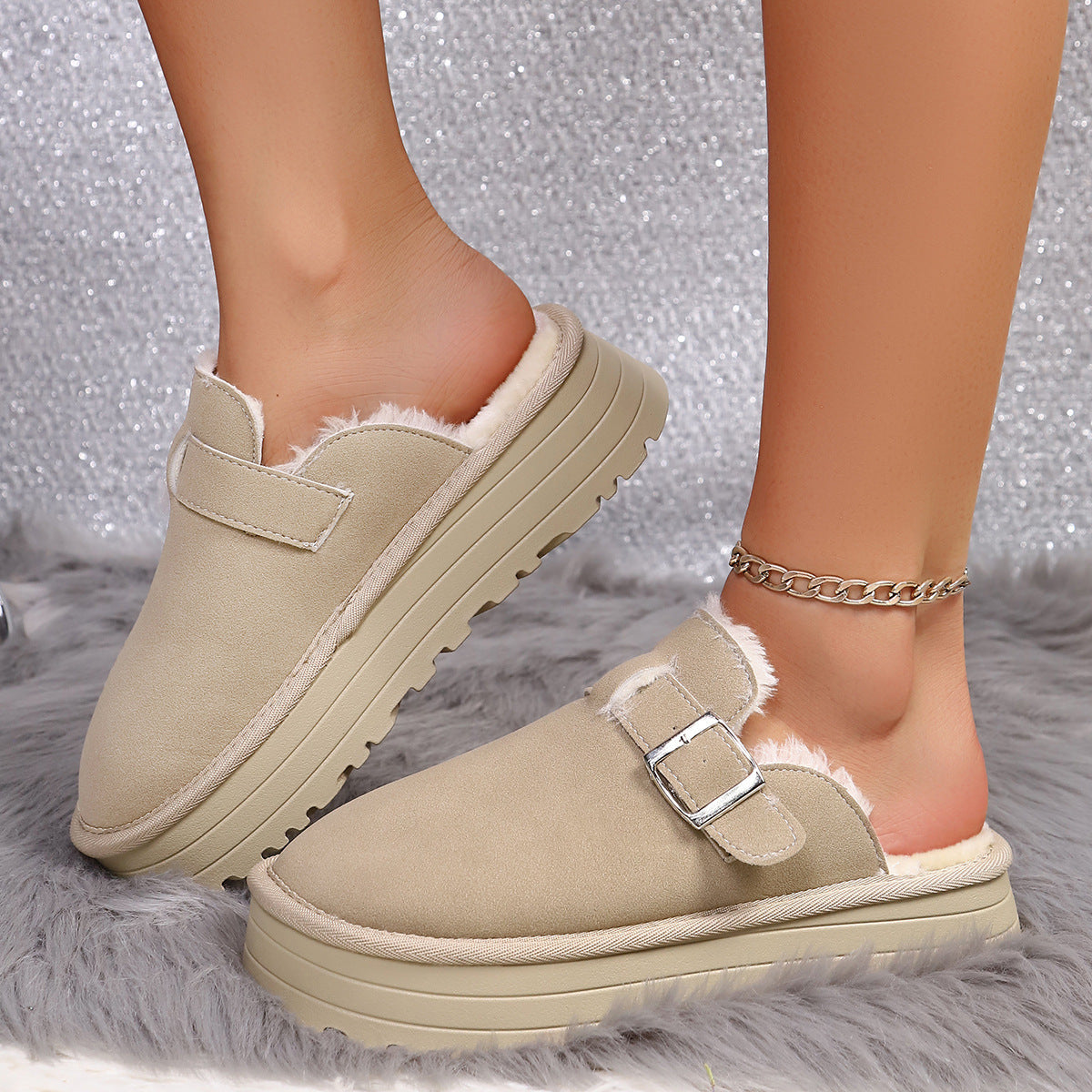 A plush slipper