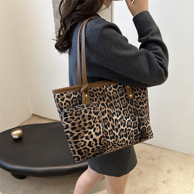 A new soft-faced casual child and mother shoulder tote bag in autumn and winter - Mixbatch