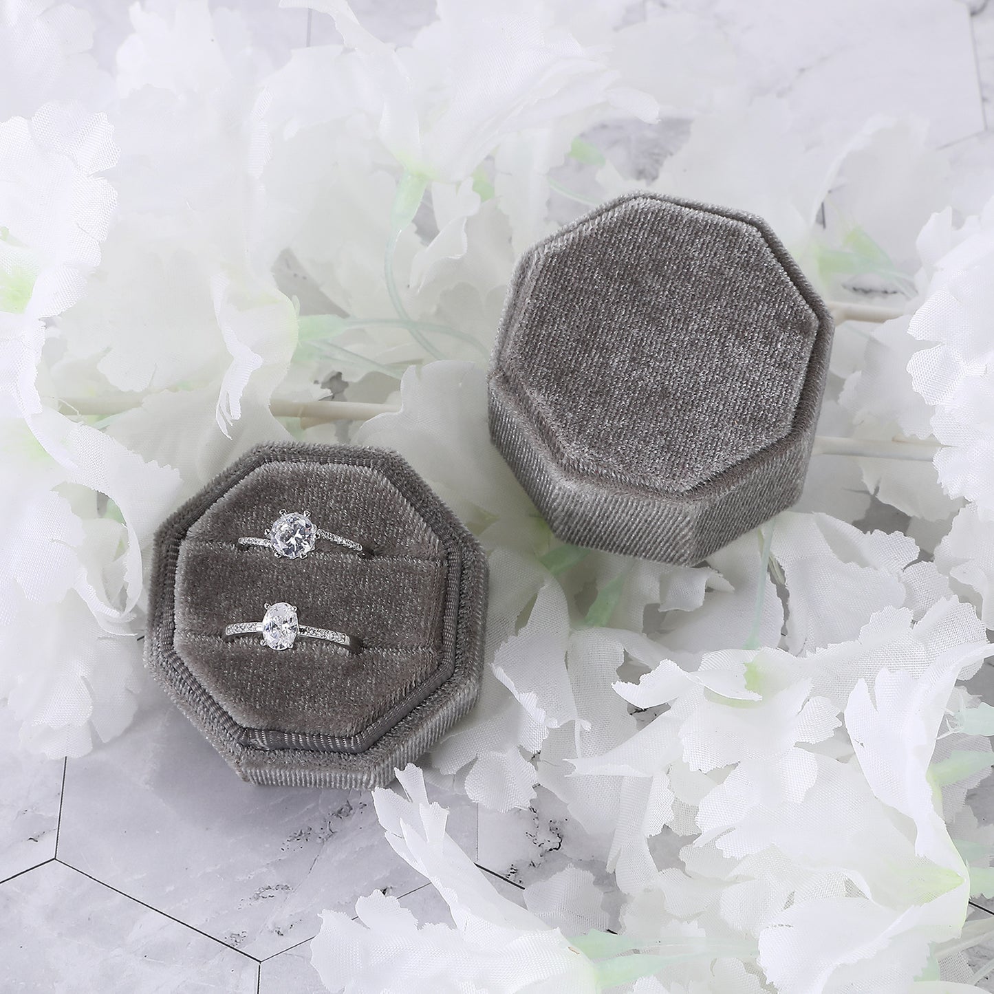 A flannel jewelry box