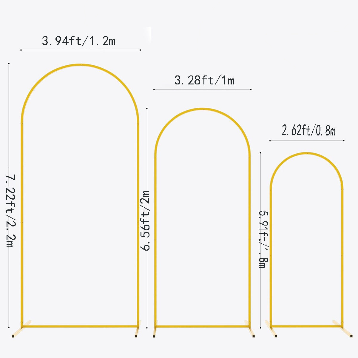 A Arch flower stand arc bracket