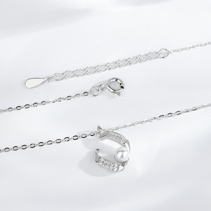 A S925 Sterling Silver Pearl Necklace