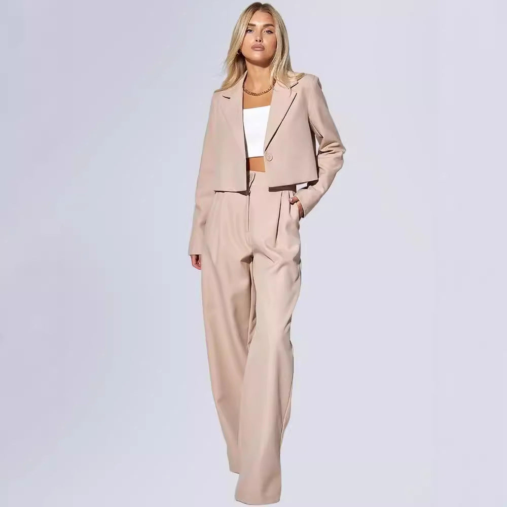 A new autumn fashion casual short small suit slim pants women's suit