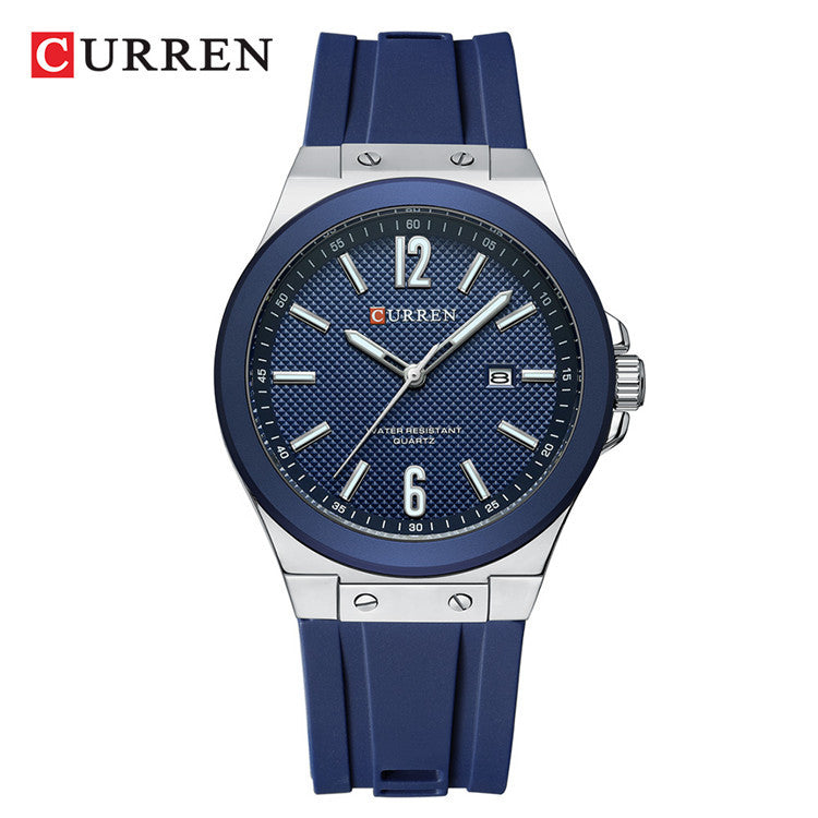 A 8467 Men's Sports Watch Men's Watch Silicone Strap Business Foreign Trade Watch Simple Spot