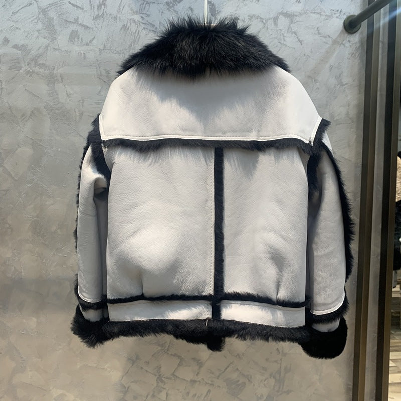 A short fur jacket