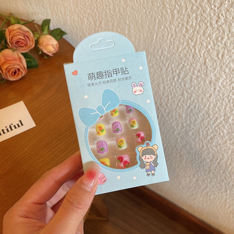 A little girl cartoon jewelry girl baby gift toy nail patch - Mixbatch