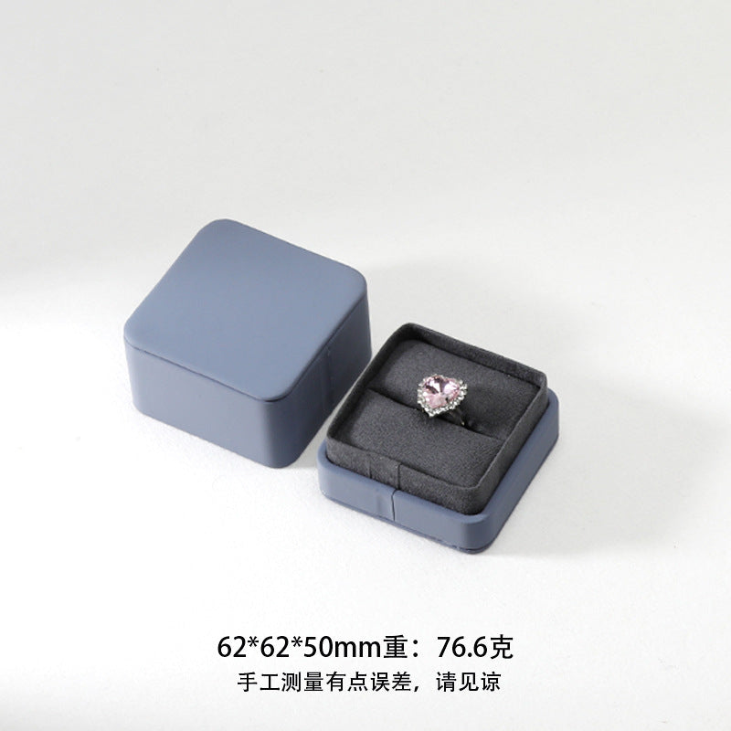 A leather jewelry box
