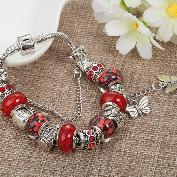 A bracelet butterfly tassel pendant bracelet