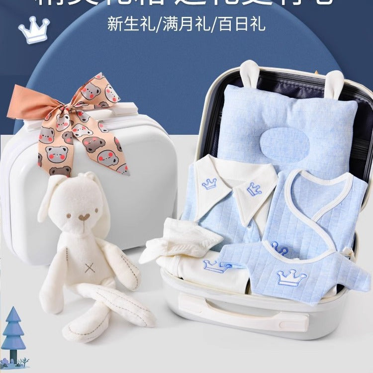 A9 Newborn baby clothes gift box set, confinement gift, practical birth full moon baby meeting gift, high-end - Mixbatch