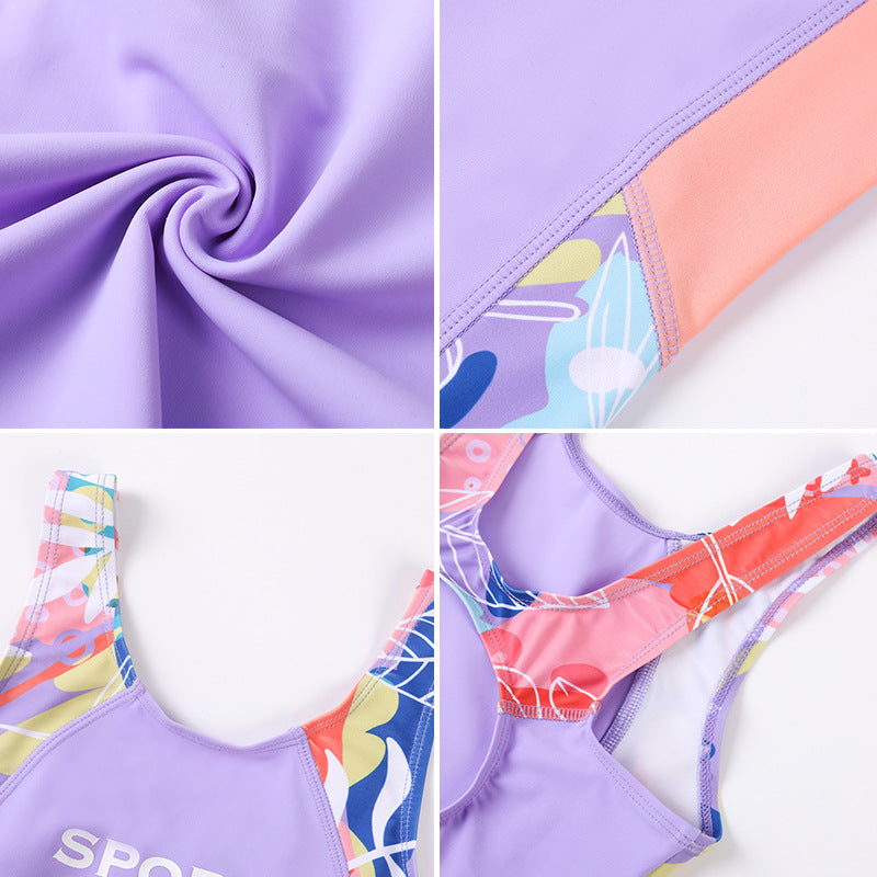 A children's swimsuit girl middle aged and older - Mixbatch