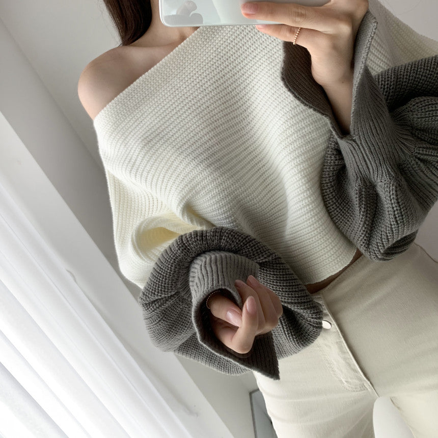 A knitted sweater