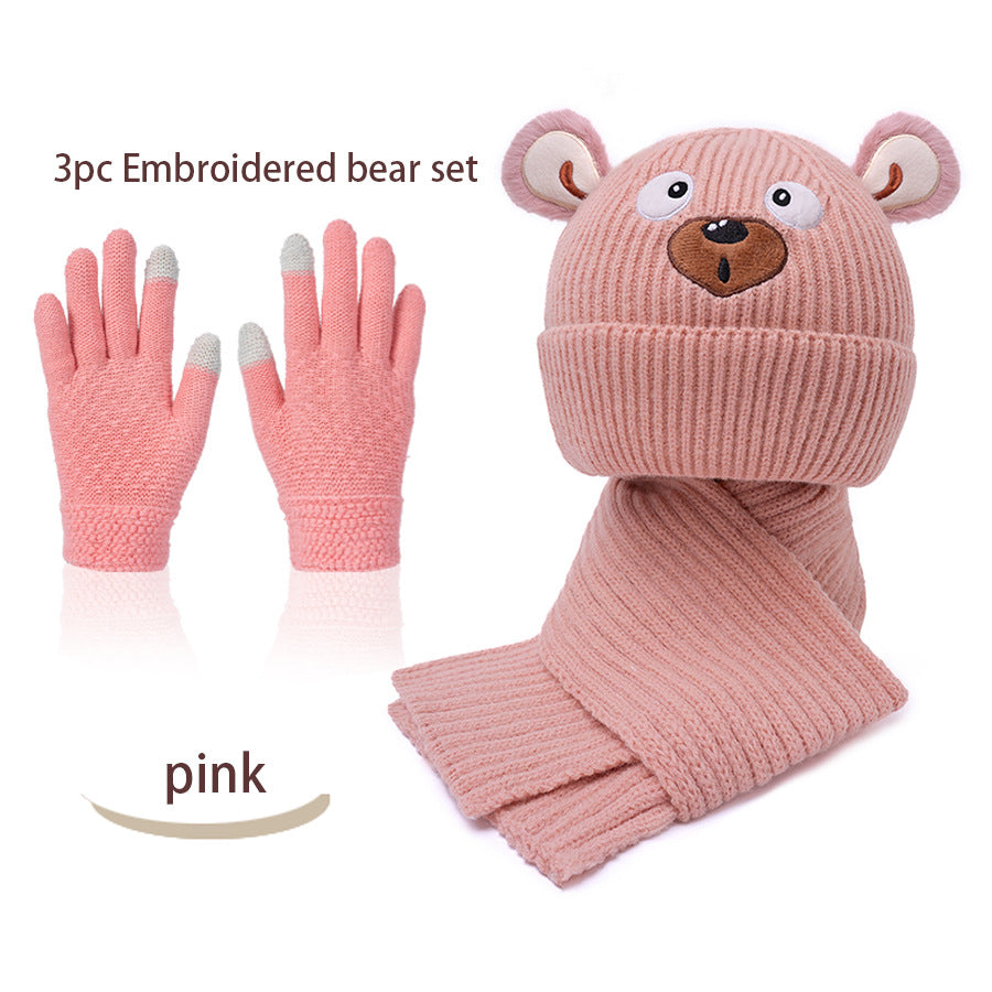 A Children's Hat Scarf Glove Set