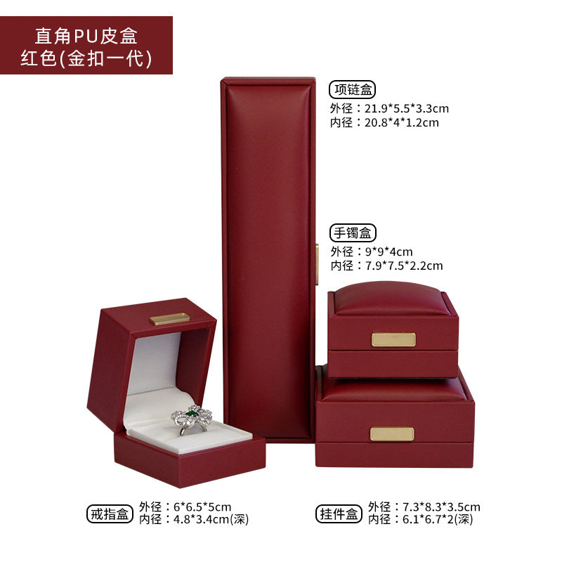 A leather high-end jewelry box