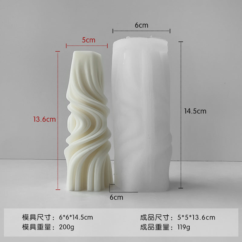 A cylindrical mold