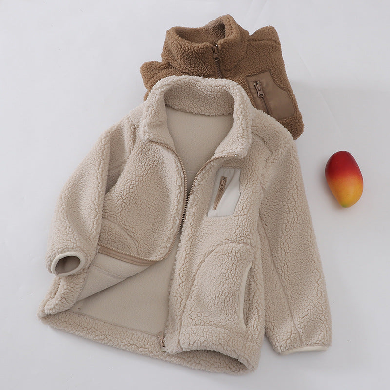 A Children's fleece warm jacket