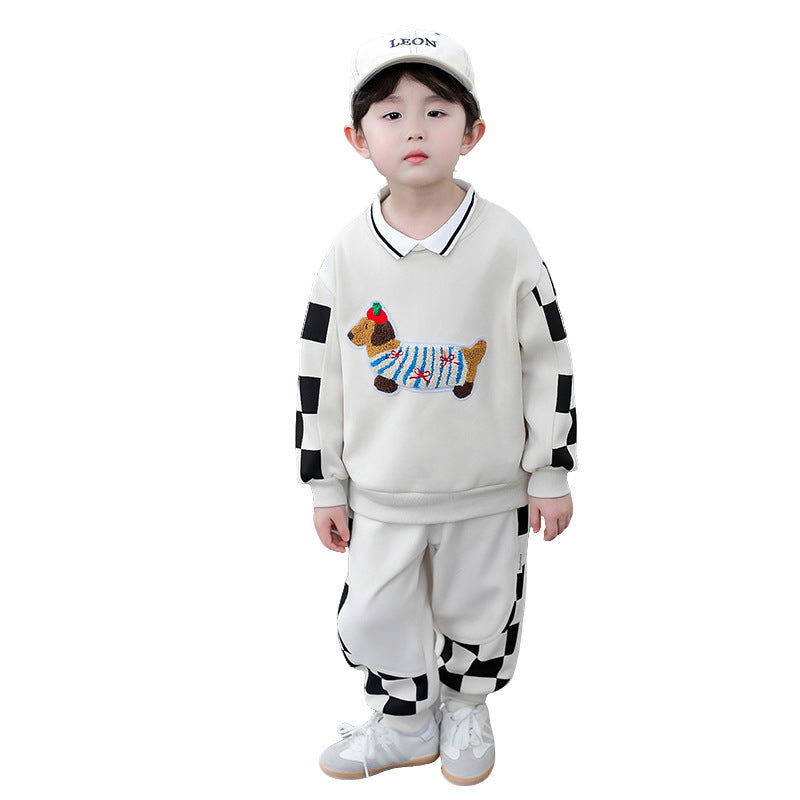 A children's sweater set