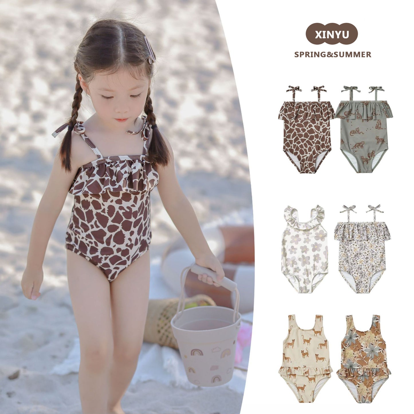 A girl ins wind sling swimsuit - Mixbatch