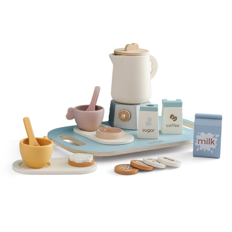 A children's play house toy silicone afternoon tea set baby role play can bite boiled silicone toy