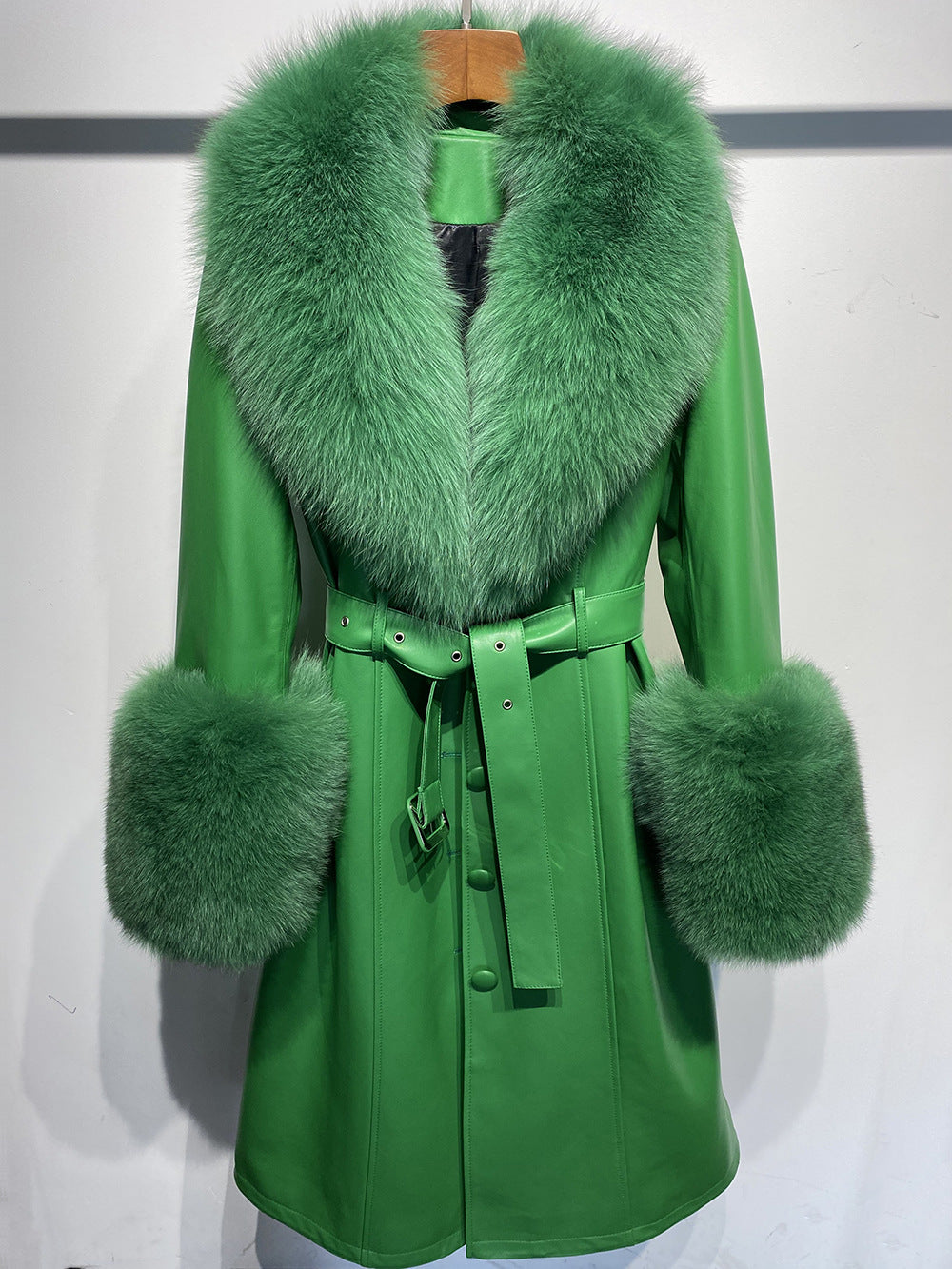 A leather coat