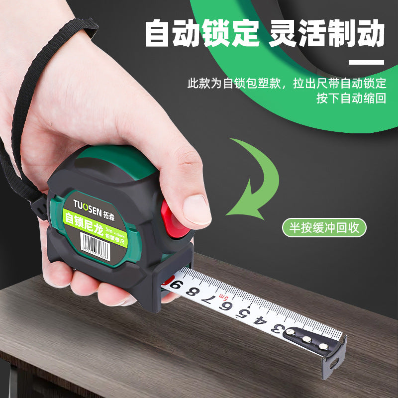 A5m tape measure 5m durable self-locking steel tape measure stainless steel belt box measure wholesale tape measure in large quantities