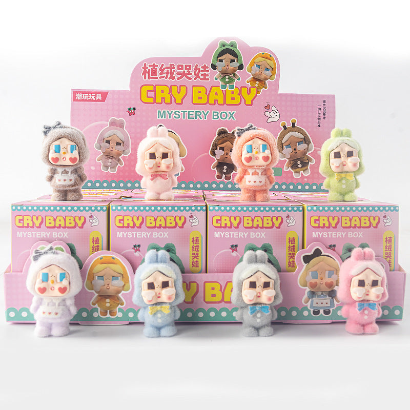 A flocking ornament toy