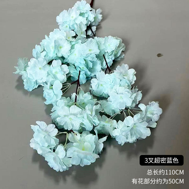 A simulated cherry blossom branch cherry blossom tree plastic wedding decoration peach blossom pear blossom indoor living room ceiling simulated flower fake flower