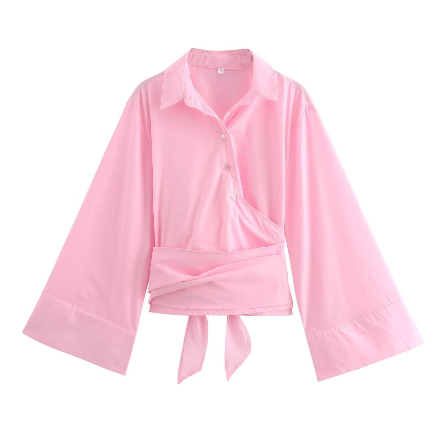 A long-sleeved blouse