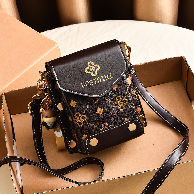 A live broadcast new mini mobile phone bag Internet celebrity live broadcast bag fashion shoulder messenger bag retro small bag - Mixbatch