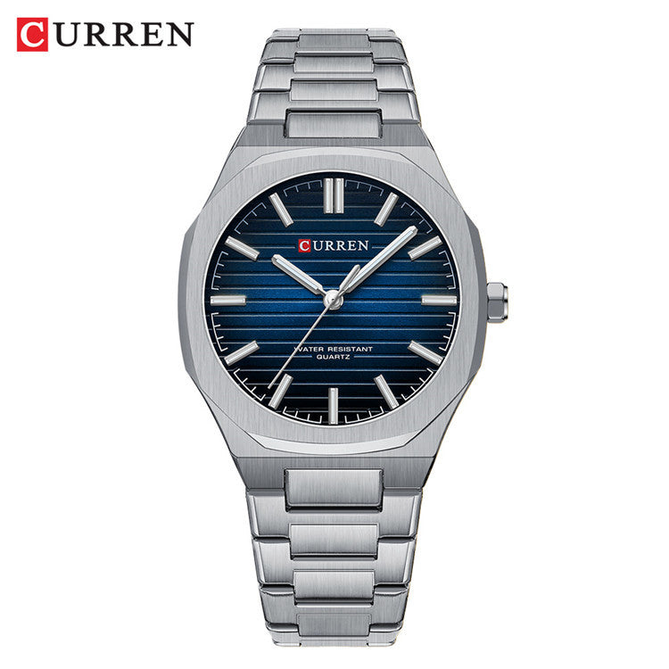 A 8456 men's steel belt business watch quartz simple men's watch cross-border explosion spot wholesale