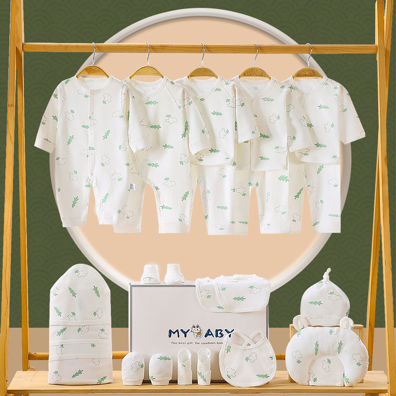A5 Newborn baby gift box set, autumn summer clothes, full moon baby newborn products, just born meet gift - Mixbatch