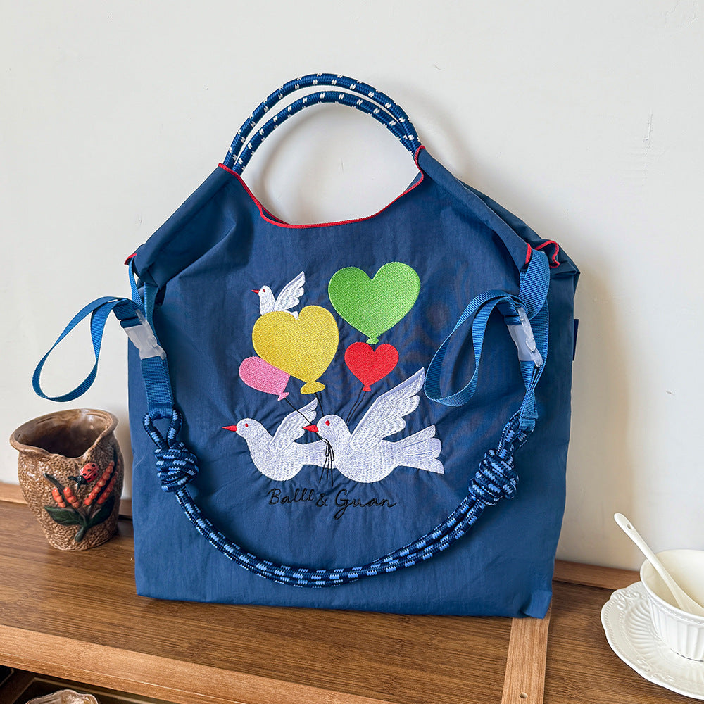 A ball chain bag handbag women's new messenger commuter armpit bag women's shoulder large capacity tote bag