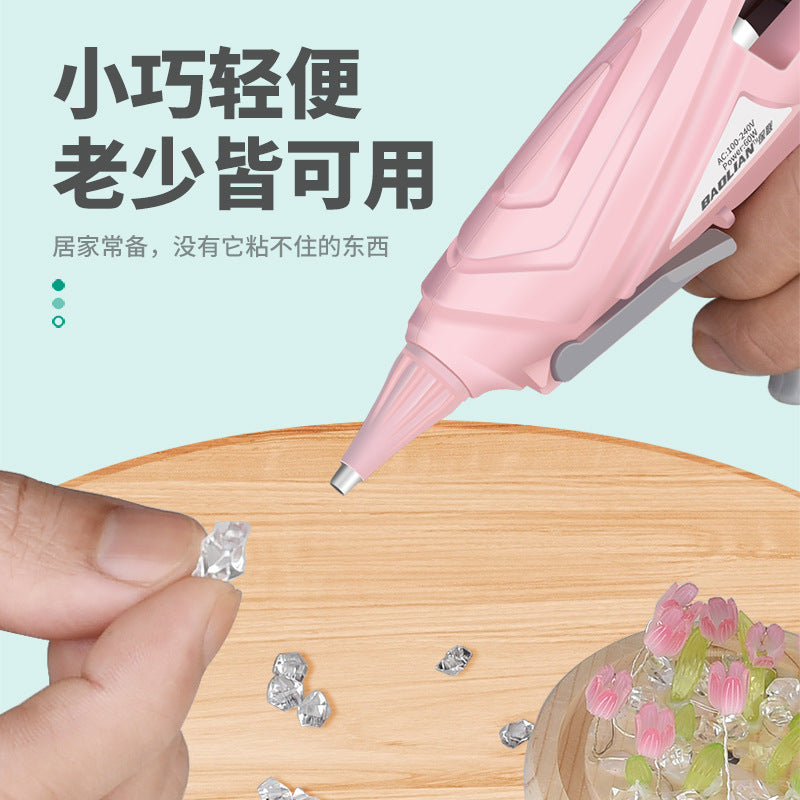 A hot melt glue gun