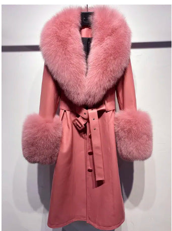 A leather coat