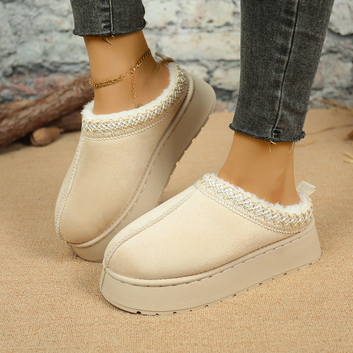 A plush slipper