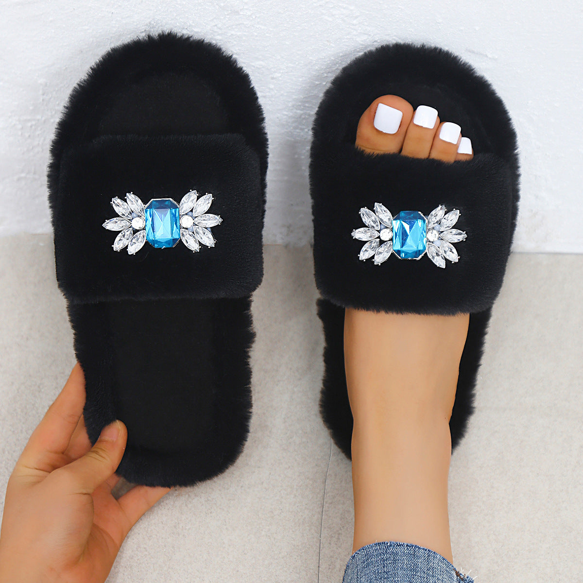 A plush slipper