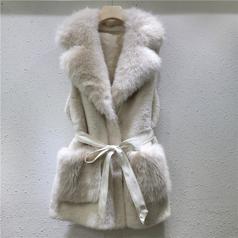 A warm plush vest
