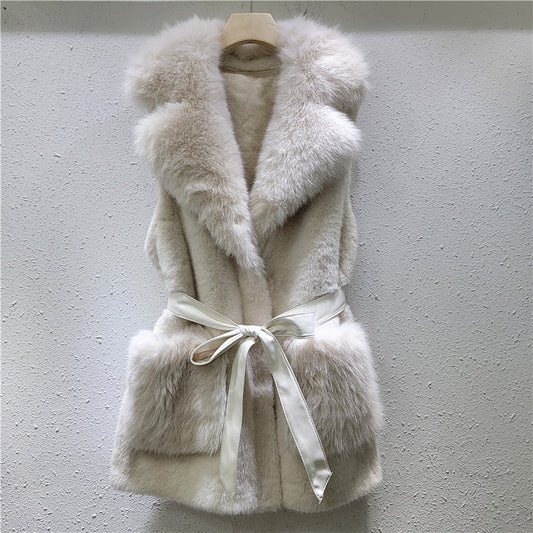 A warm plush vest